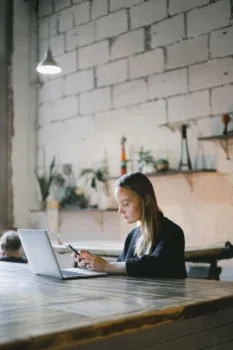 Woman loving her career but experiencing burnout