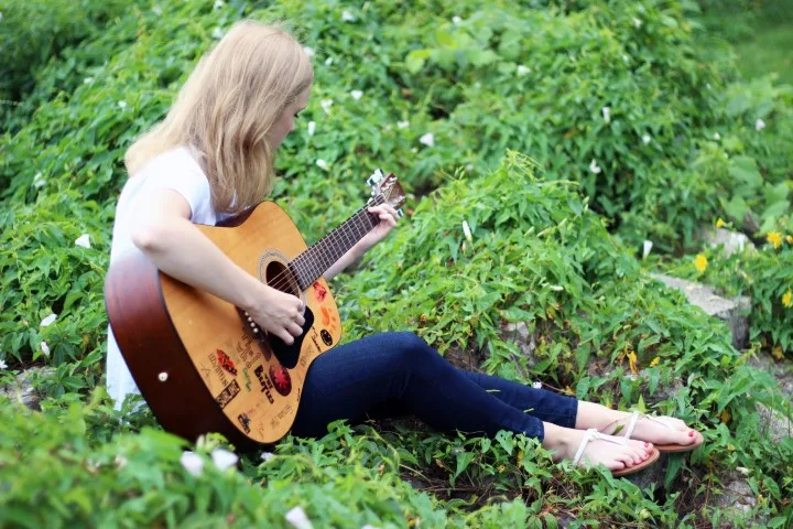 Megan Fordon Playing Guitar