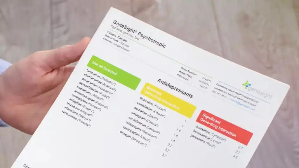 Genesight Person Holding Samplereport