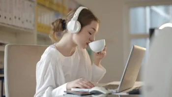 Woman Listening To Favorite Podcasts Bright Spot Therapy