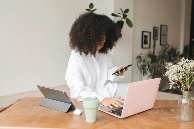Woman Multitasking Experiencing High Functioning Anxiety Bright Spot Counseling Farmington Hills